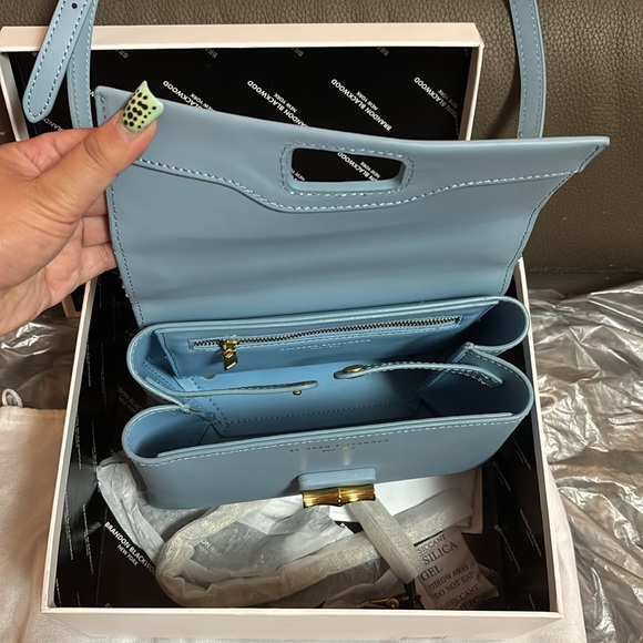 Brandon Blackwood Bowen Bag- Blue Leather - Picture 4 of 8